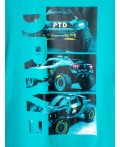 Комплект трикотажный для мальчиков: фуфайка (футболка), шорты black, turquoise