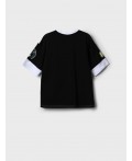 Фуфайка трикотажная для мальчиков (футболка) black, white
