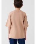 Фуфайка трикотажная для мальчиков (футболка) beige