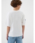 Фуфайка трикотажная для мальчиков (футболка) white