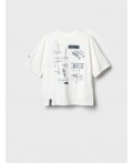 Фуфайка трикотажная для мальчиков (футболка) white