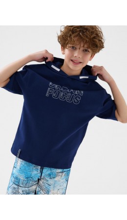 Джемпер трикотажный для мальчиков (футболка) dark blue