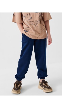 Брюки трикотажные для мальчиков dark blue