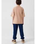 Брюки трикотажные для мальчиков dark blue