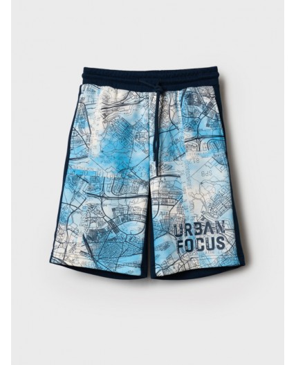 Шорты трикотажные для мальчиков dark blue, white, light blue