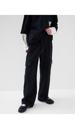 Брюки трикотажные для мальчиков black