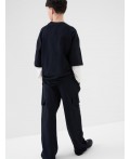 Брюки трикотажные для мальчиков black