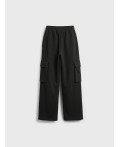 Брюки трикотажные для мальчиков black