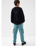 Брюки трикотажные для мальчиков black, grey