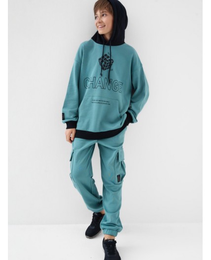 Брюки трикотажные для мальчиков black, grey