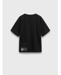 Фуфайка трикотажная для мальчиков (футболка) black