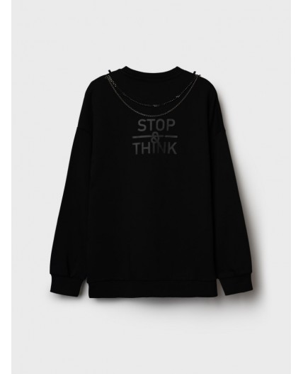 Толстовка трикотажная для мальчиков black