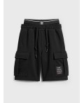 Шорты трикотажные для мальчиков black