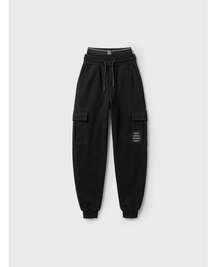 Брюки трикотажные для мальчиков black