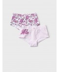 Трусы трикотажные для девочек, 2 шт в комплекте white, pale pink, crimson