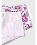 Трусы трикотажные для девочек, 2 шт в комплекте white, pale pink, crimson