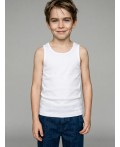 Майка трикотажная для мальчиков, 2 шт в комплекте white, light blue