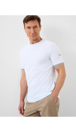 Фуфайка трикотажная для мужчин (футболка) white