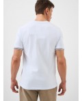 Фуфайка трикотажная для мужчин (футболка) white