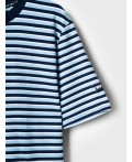 Фуфайка трикотажная для мужчин (футболка) white, dark blue, light blue