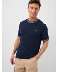 Фуфайка трикотажная для мужчин (футболка) dark blue