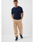 Фуфайка трикотажная для мужчин (футболка) dark blue