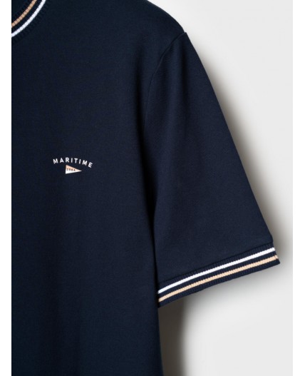 Фуфайка трикотажная для мужчин (футболка) dark blue