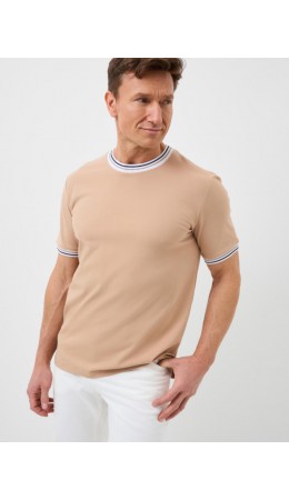 Фуфайка трикотажная для мужчин (футболка) beige