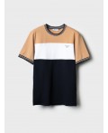 Фуфайка трикотажная для мужчин (футболка) white, dark blue, beige