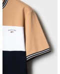 Фуфайка трикотажная для мужчин (футболка) white, dark blue, beige