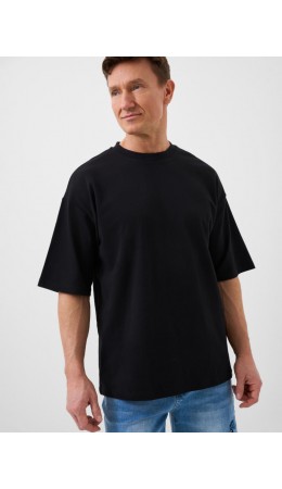 Фуфайка трикотажная для мужчин (футболка) black