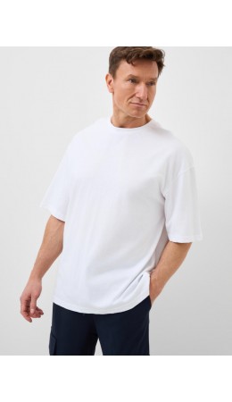 Фуфайка трикотажная для мужчин (футболка) white