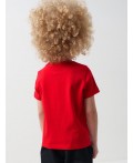 Фуфайка трикотажная для мальчиков (футболка) white, red