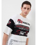 Фуфайка трикотажная для мужчин (футболка) white, black