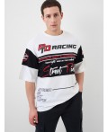 Фуфайка трикотажная для мужчин (футболка) white, black