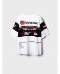 Фуфайка трикотажная для мужчин (футболка) white, black
