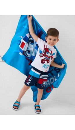 Полотенце текстильное для мальчиков bright blue