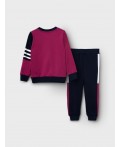 Комплект текстильный для мальчиков: брюки, толстовка white, crimson, dark blue