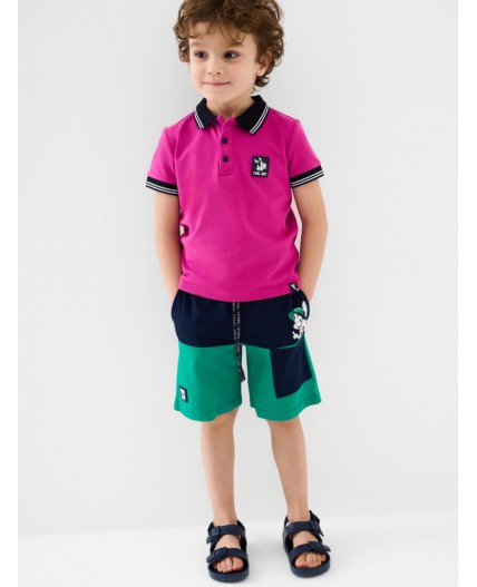 Шорты трикотажные для мальчиков, 2 шт в комплекте dark blue, green, crimson