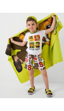 Полотенце текстильное для мальчиков light green