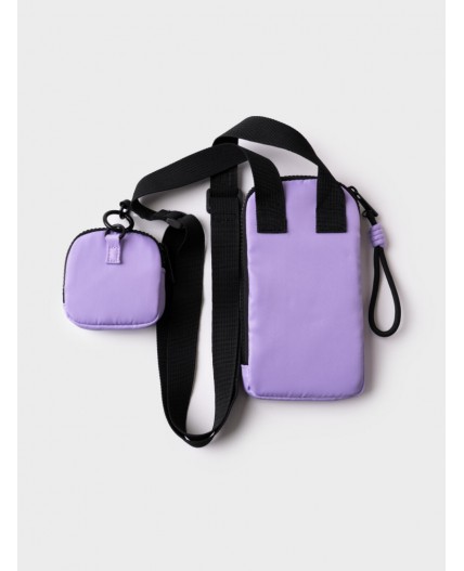 Сумка с чехлом для наушников сиреневый