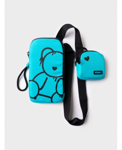 Сумка с чехлом для наушников бирюзовый