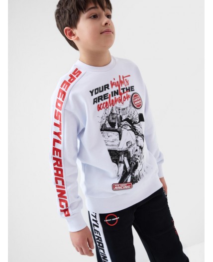 Толстовка трикотажная для мальчиков белый