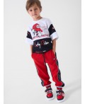 Брюки трикотажные для мальчиков black, red