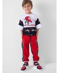 Брюки трикотажные для мальчиков black, red