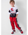 Брюки трикотажные для мальчиков black, red