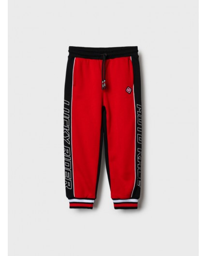 Брюки трикотажные для мальчиков black, red