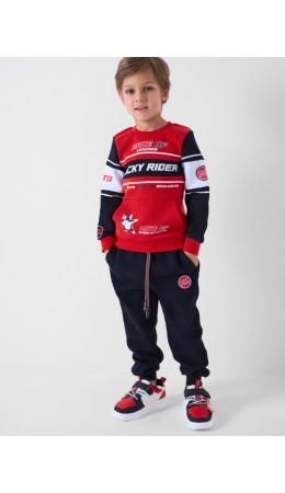 Толстовка трикотажная для мальчиков black, white, red