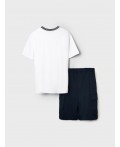Комплект трикотажный для мужчин: фуфайка (футболка), шорты white, dark blue