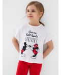 Джемпер трикотажный для девочек (футболка) white